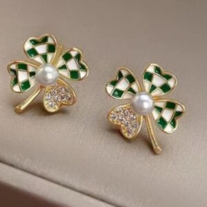 Stud 4 Leaf Clover Stud Earrings Irish
